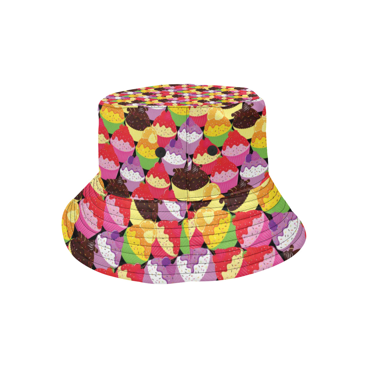 Cupcake Pattern Print Design CP02 Unisex Bucket Hat