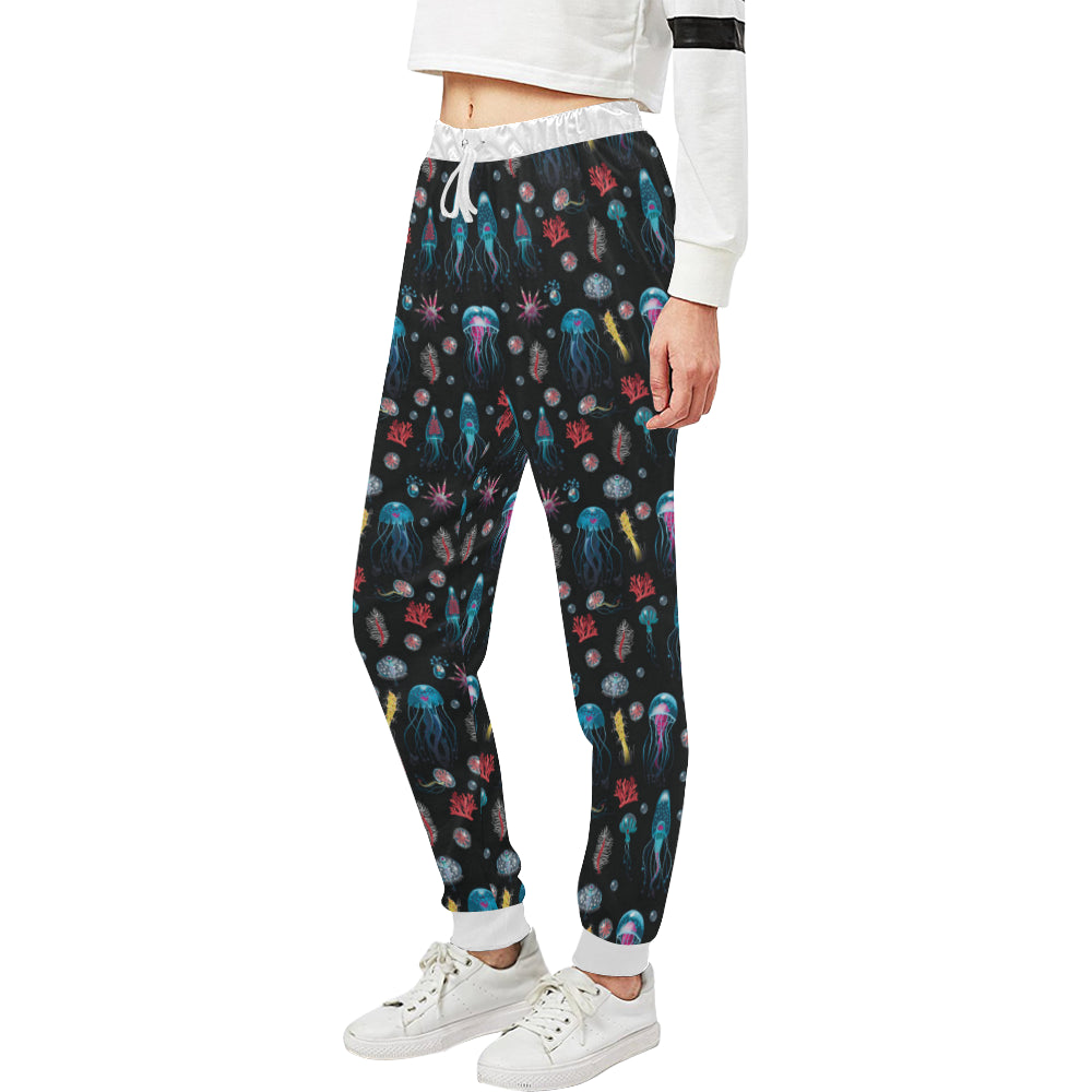 Jellyfish Underwater Print Unisex Sweatpants