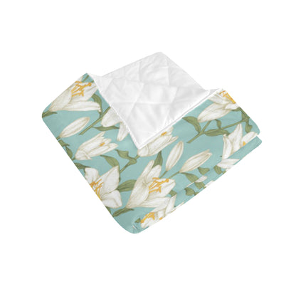 Lily Pattern Print Design LY09 Premium Quilt