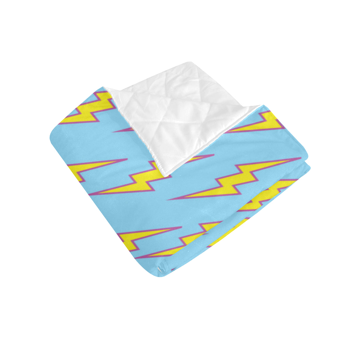 Lightning Thunder Pattern Print Design 02 Premium Quilt