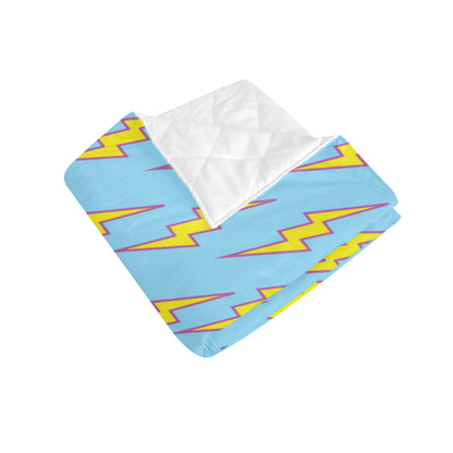Lightning Thunder Pattern Print Design 02 Premium Quilt