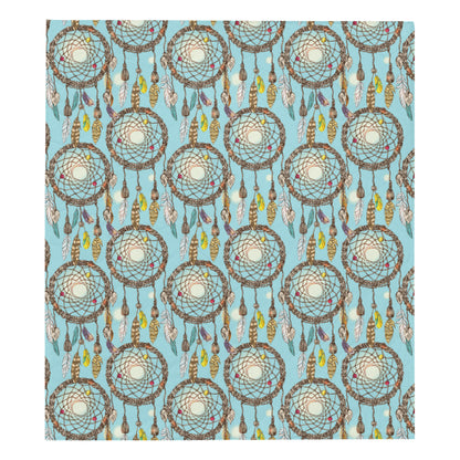 Blue Dream catcher Premium Quilt