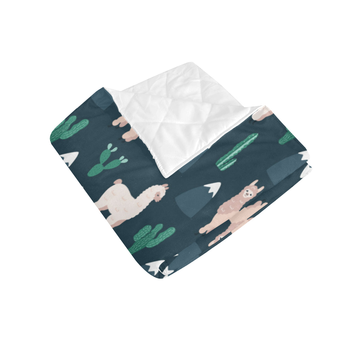 Llama Pattern Print Design 06 Premium Quilt