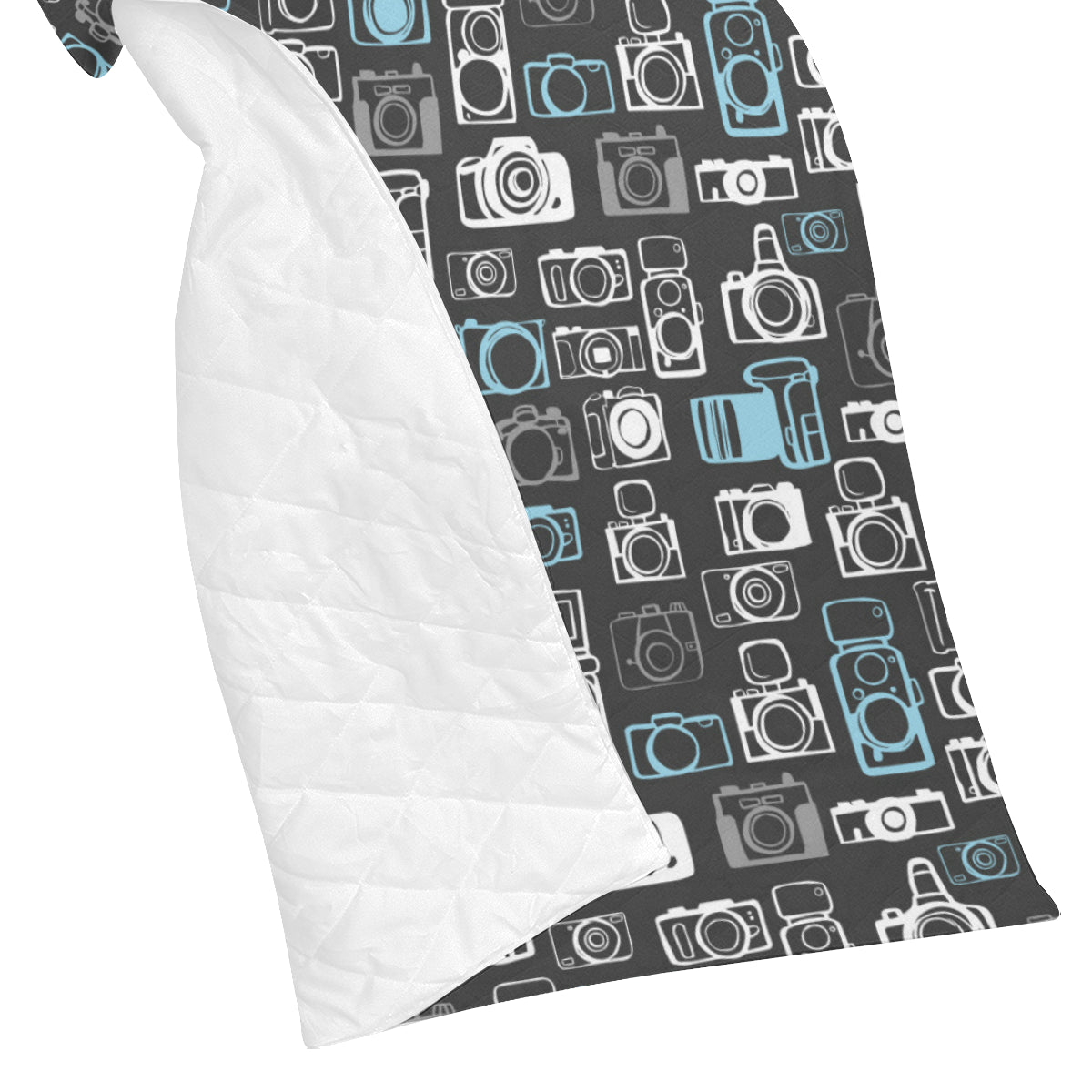 Camera Pattern Print Design 04 Premium Quilt