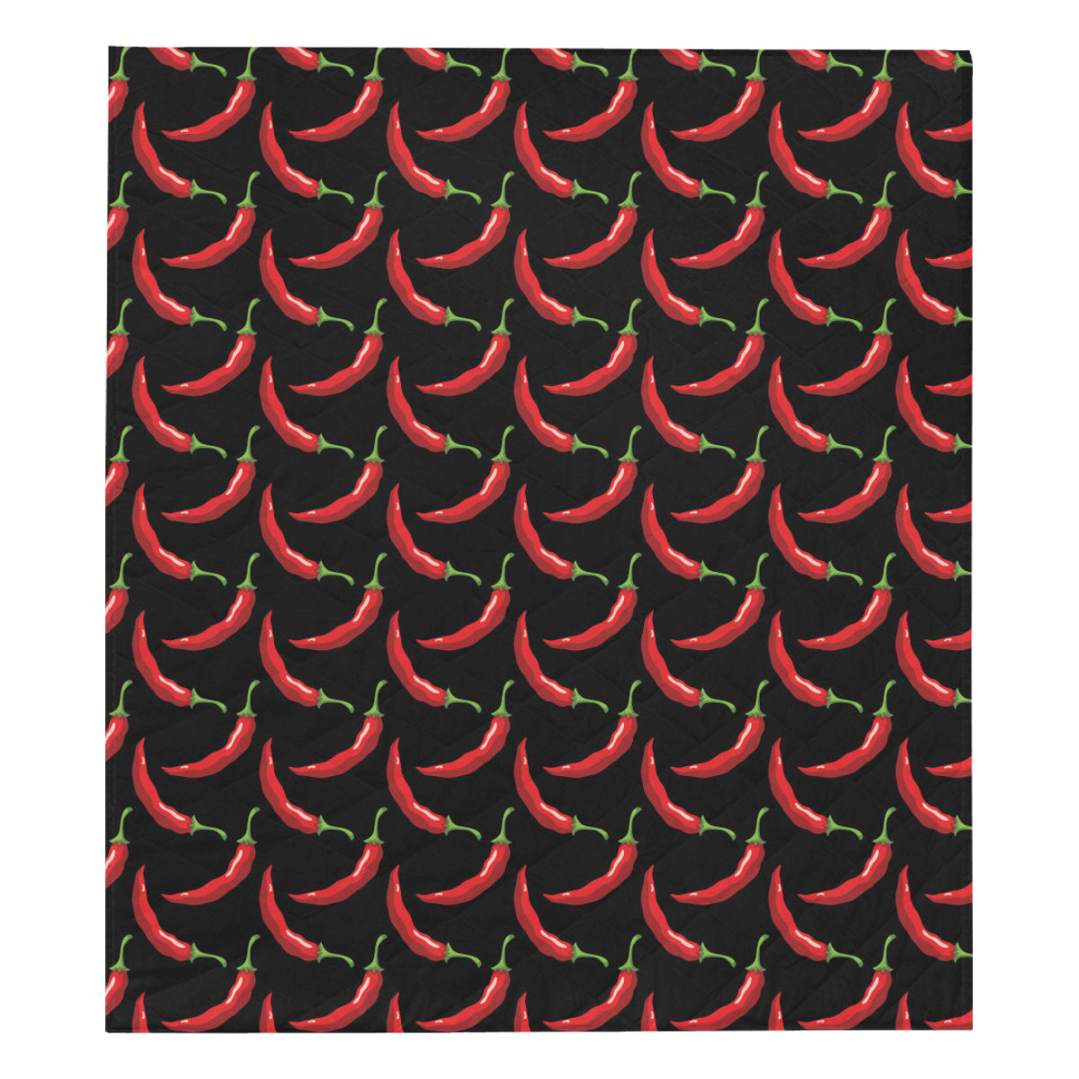 Chilli Pepper Pattern Print Design 01 Premium Quilt