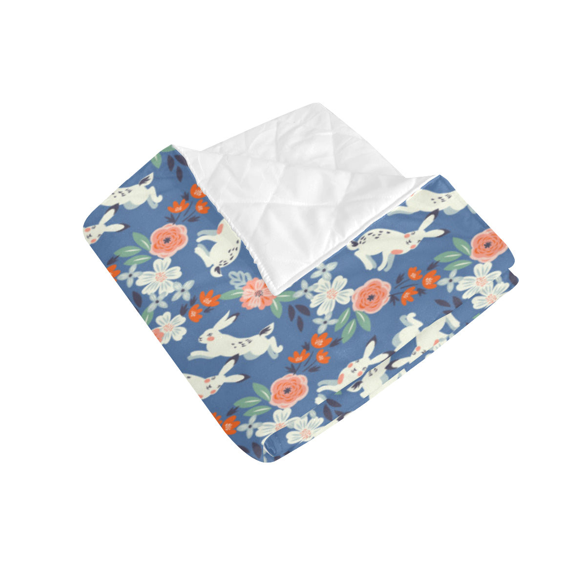 Bunny Pattern Print Design 07 Premium Quilt