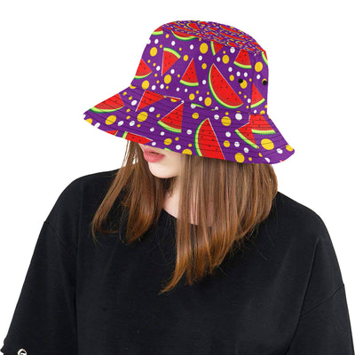 Watermelon Pattern Print Design WM010 Unisex Bucket Hat