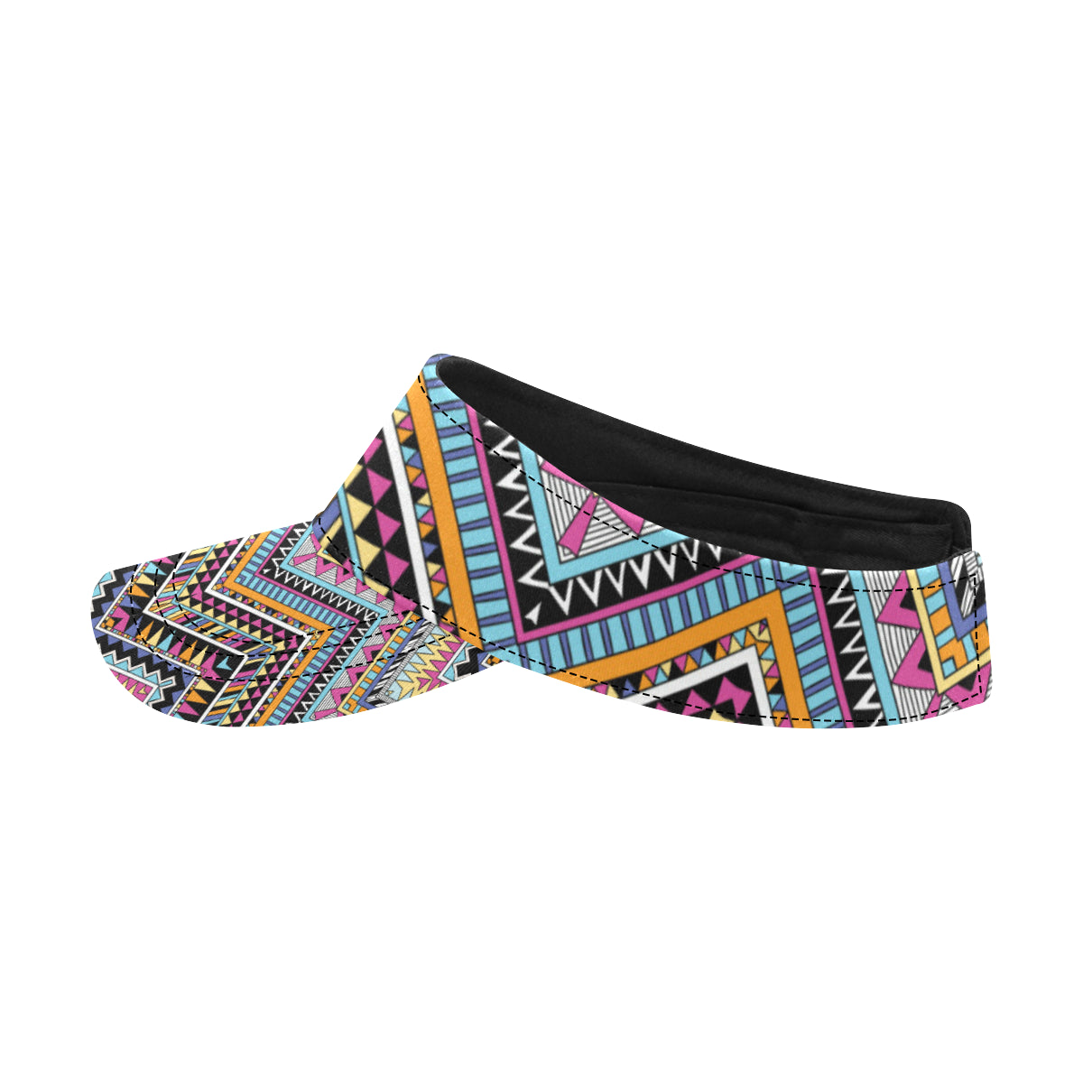 Multicolor zigzag Tribal Aztec Unisex Sun Visor