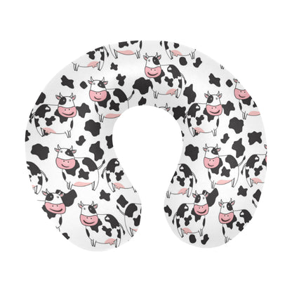Cow Pattern Print Design 02 U-Shaped Travel Neck Pillow