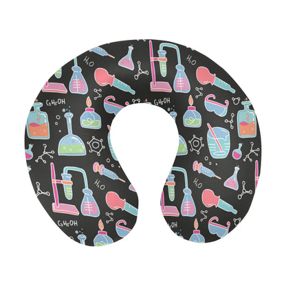Chemical Pattern Print Design 06 U-Shaped Travel Neck Pillow