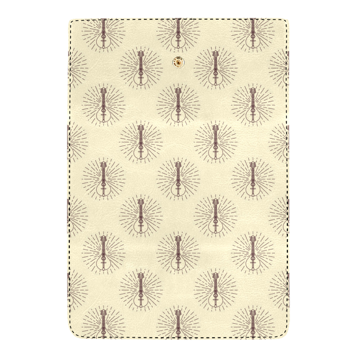 Mandolin Pattern Print Design 02 Women's Trifold Wallet
