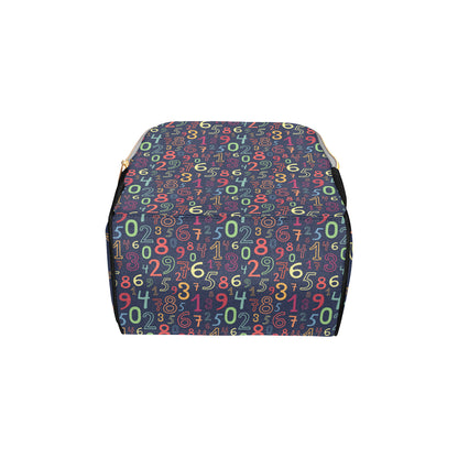 Number Pattern Print Design A01 Diaper Bag Backpack
