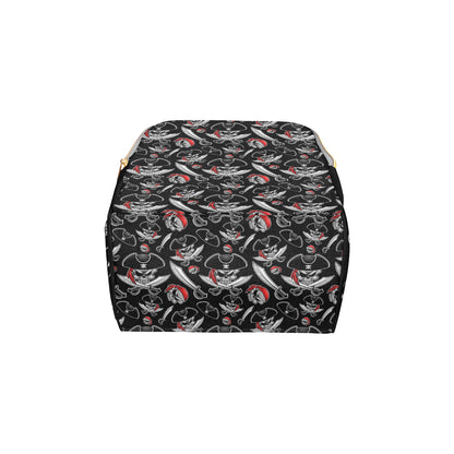 Pirate Pattern Print Design A05 Diaper Bag Backpack