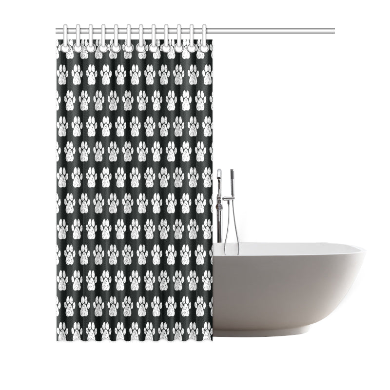 Paw Pattern Print Design A02 Shower Curtain