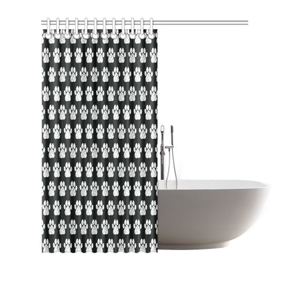 Paw Pattern Print Design A02 Shower Curtain