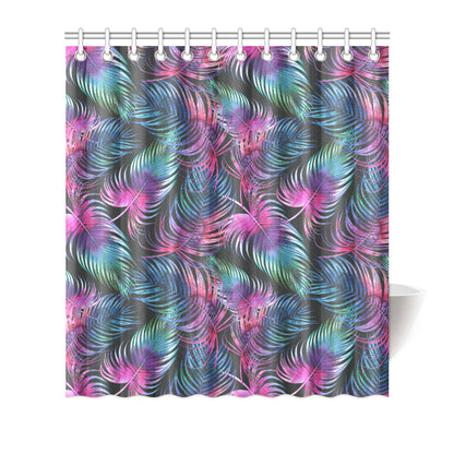 Palm Leaves Pattern Print Design PL010 Shower Curtain