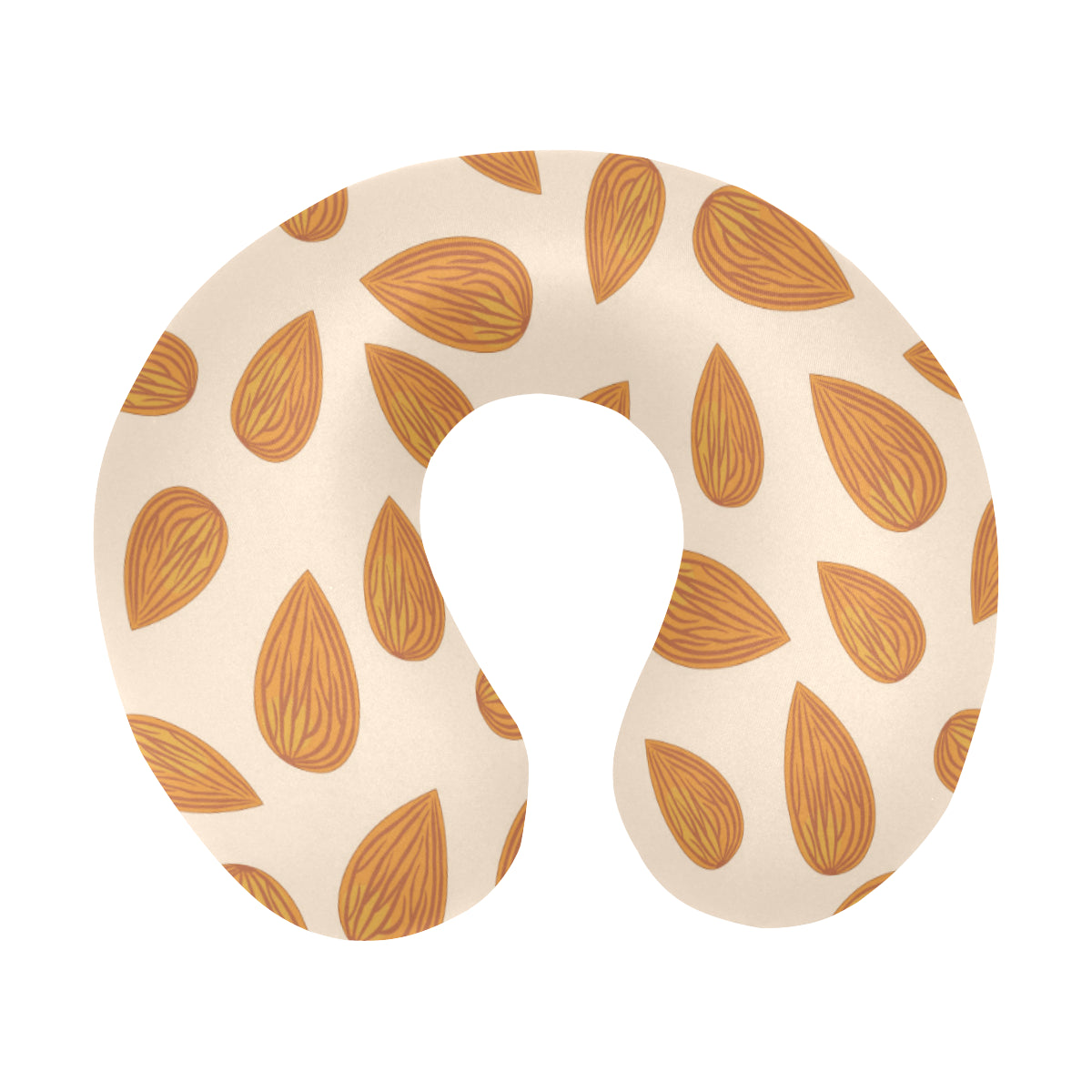 Almond Pattern Print Design 03 U-Shaped Travel Neck Pillow