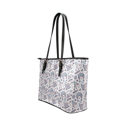 Eagles Native American Indian Symbol Leather Tote Bag