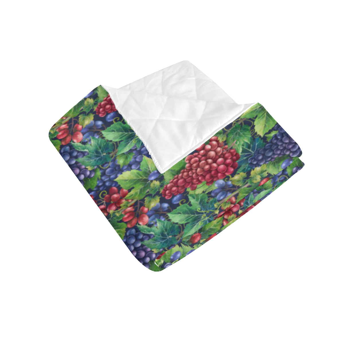 Grape Pattern Print Design GP02 Premium Quilt