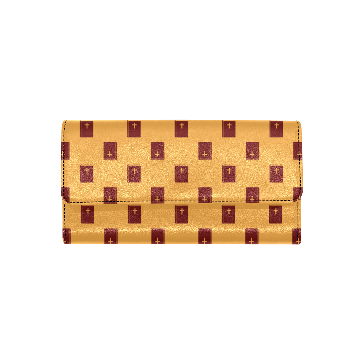 Bible Pattern Print Design 05 Women's Trifold Wallet