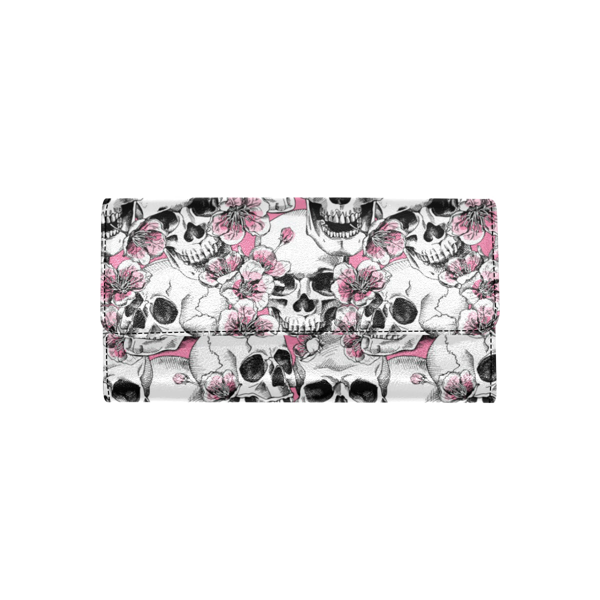 Cherry Blossom Pattern Print Design CB03 Women's Trifold Wallet