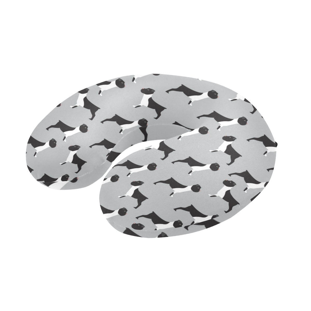 Boxers Pattern Print Design 01 U-Shaped Travel Neck Pillow