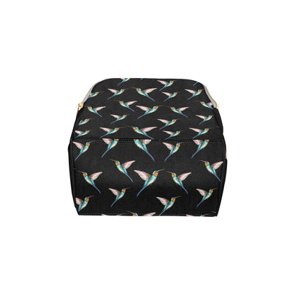 Hummingbird Pattern Print Design 06 Diaper Bag Backpack