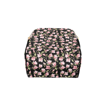 Magnolia Pattern Print Design MAG03 Diaper Bag Backpack