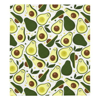 Avocado Pattern Print Design AC06 Premium Quilt