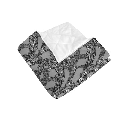 Bat Pattern Print Design 04 Premium Quilt