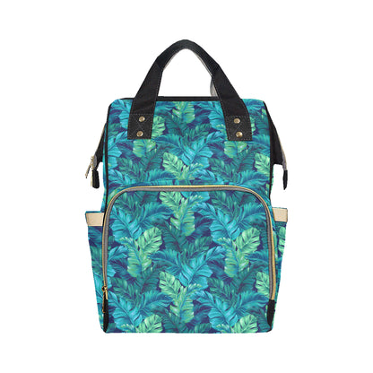 Banana Leaf Pattern Print Design BL05 Diaper Bag Backpack