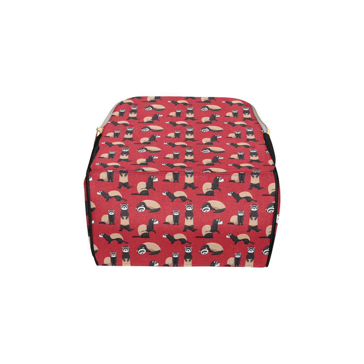Ferret Pattern Print Design 02 Diaper Bag Backpack
