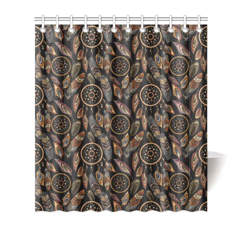 Dream catcher embroidered style Shower Curtain