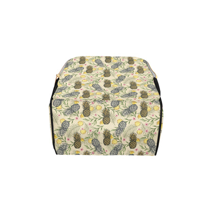 Pineapple Pattern Print Design PP012 Diaper Bag Backpack