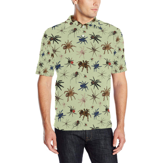 Tarantula Pattern Print Design 02 Men Polo Shirt