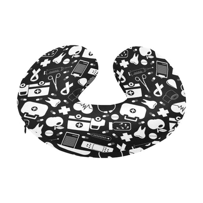 Medical Pattern Print Design 01 U-Shaped Travel Neck Pillow