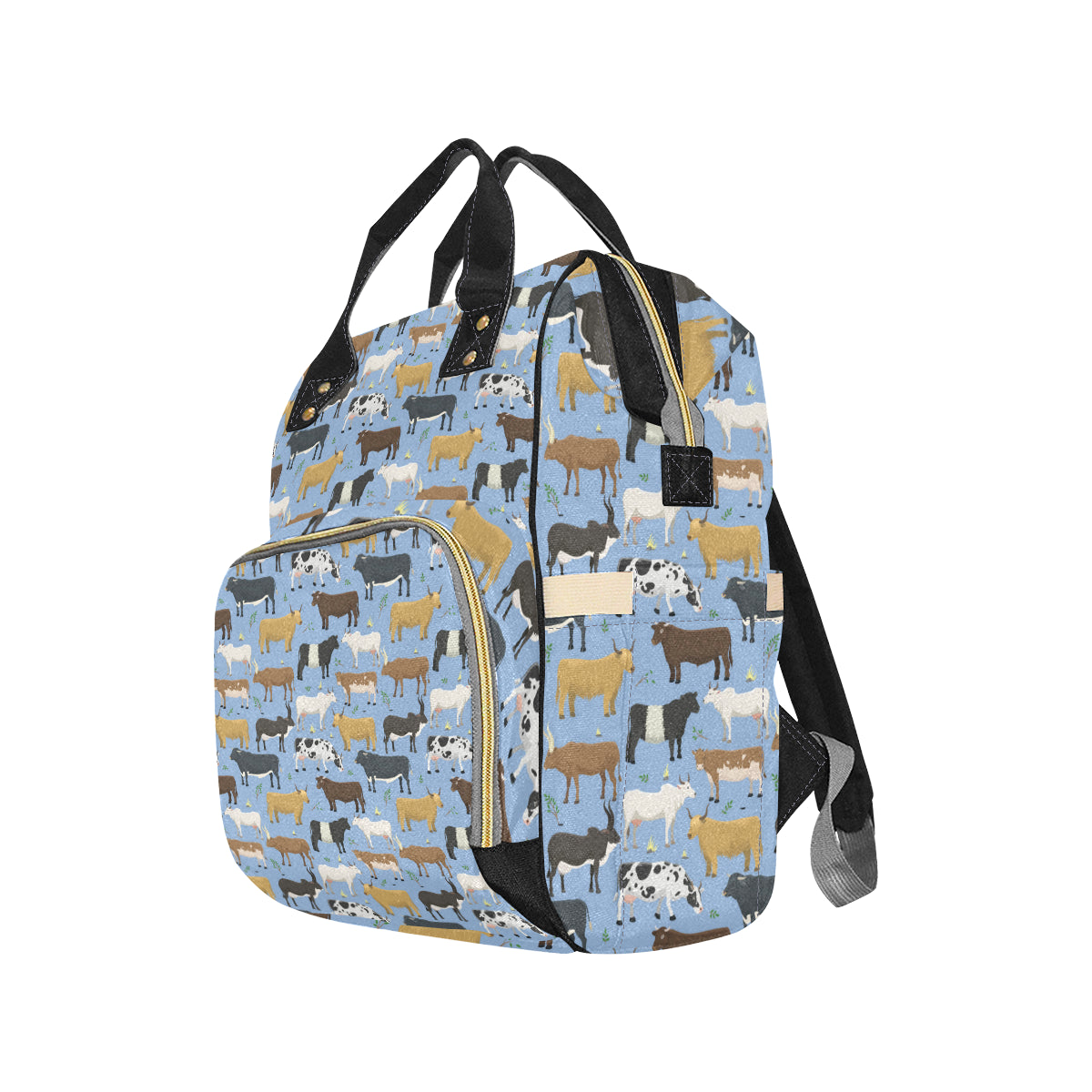 Cattle Pattern Print Design 02 Diaper Bag Backpack