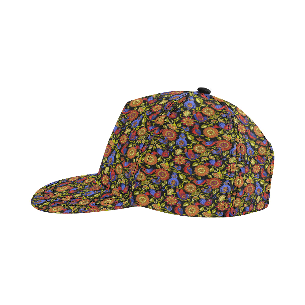 Steampunk Bird Design Themed Print Snapback Cap