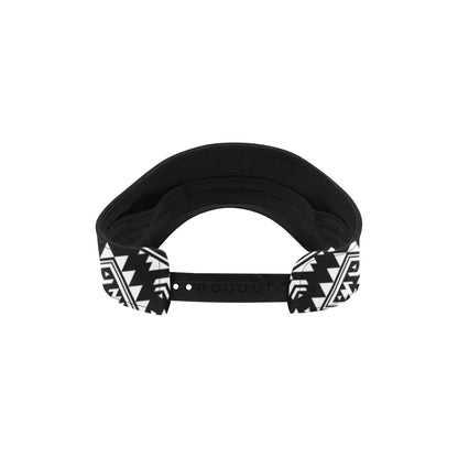 Aztec Black White Print Pattern Unisex Sun Visor