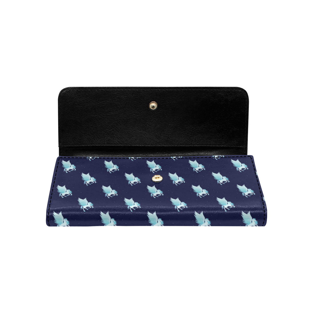 Pegasus Pattern Print Design 03 Women's Trifold Wallet