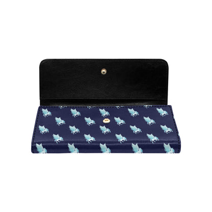 Pegasus Pattern Print Design 03 Women's Trifold Wallet