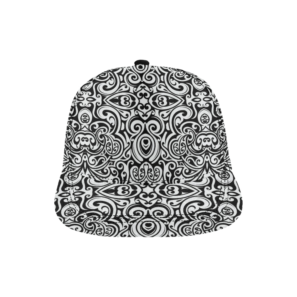 Polynesian Tattoo Pattern Snapback Cap