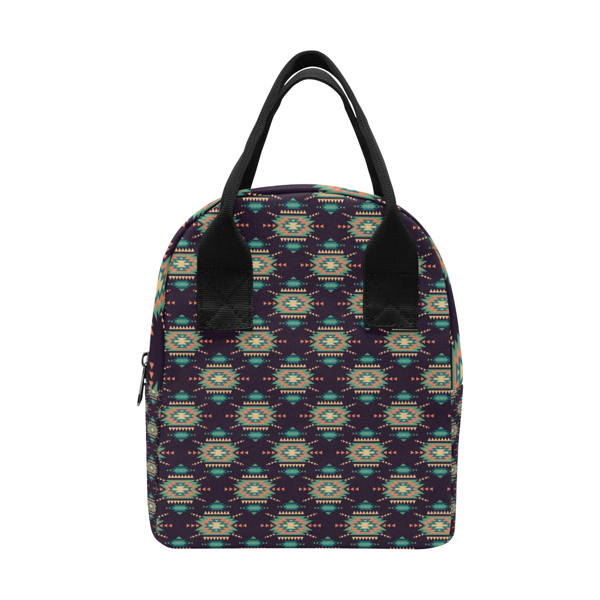 Navajo Geometric Style Print Pattern Insulated Lunch Bag