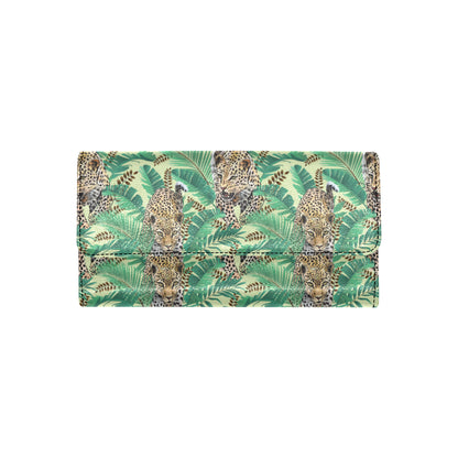 Leopard Pattern Print Design 03 Women's Trifold Wallet