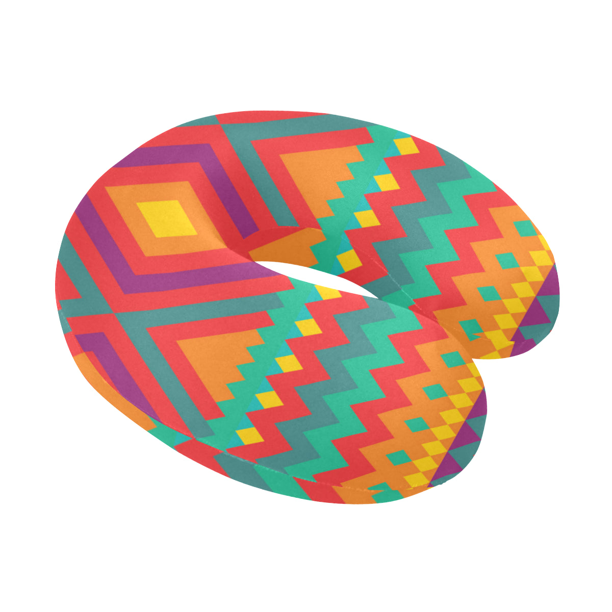 Mexican Pattern Print Design 04 U-Shaped Travel Neck Pillow