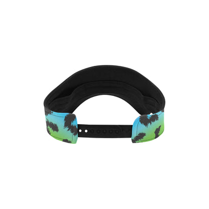 Rainbow Leopard Pattern Print Design A01 Unisex Sun Visor
