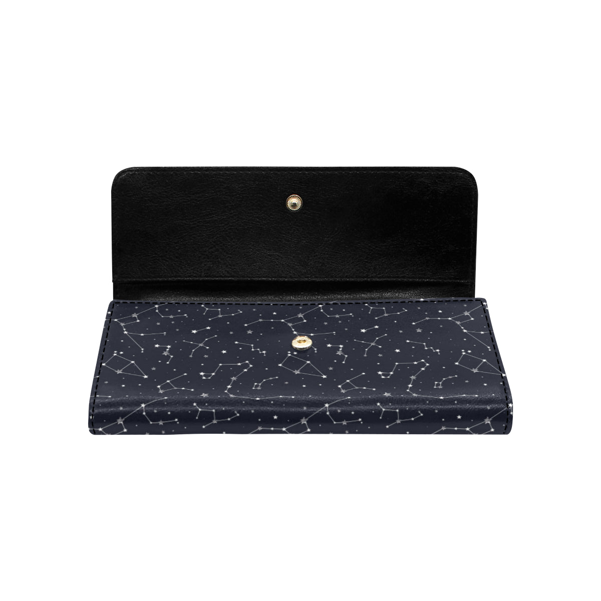 Constellation Pattern Print Design 03 Women's Trifold Wallet