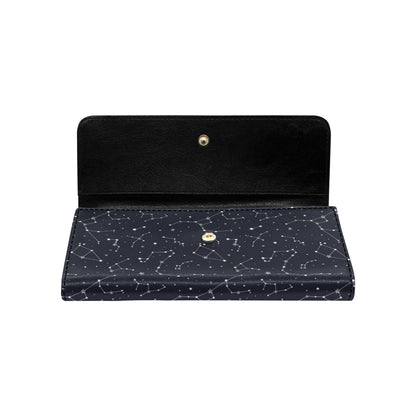 Constellation Pattern Print Design 03 Women's Trifold Wallet