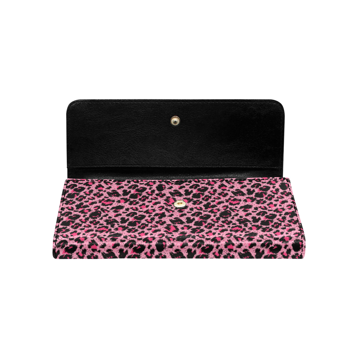 Cheetah Pink Pattern Print Design 01 Women's Trifold Wallet