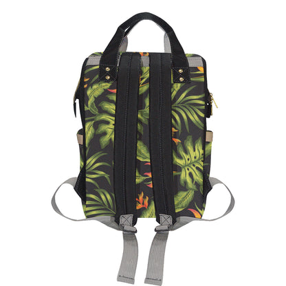 Bird Of Paradise Pattern Print Design BOP013 Diaper Bag Backpack